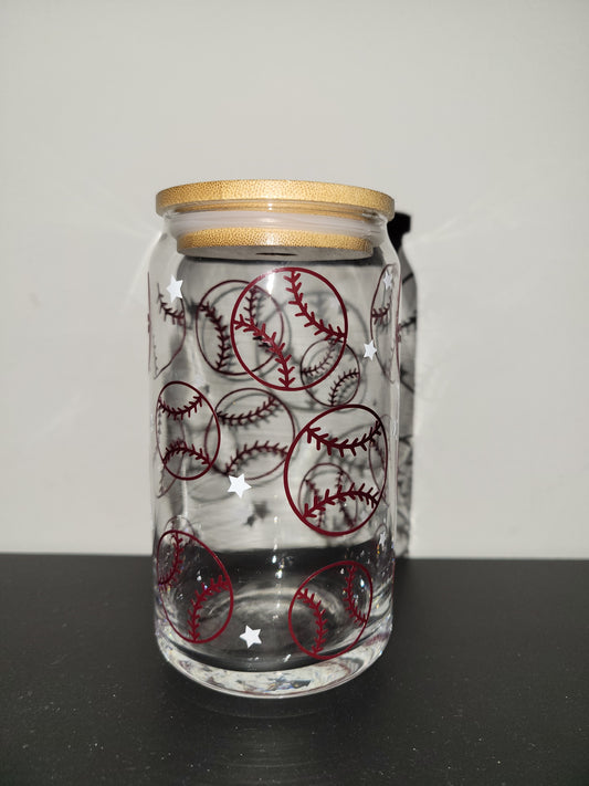 Baseball Can Cup Perfect for Iced Coffee on Baseball Mornings!